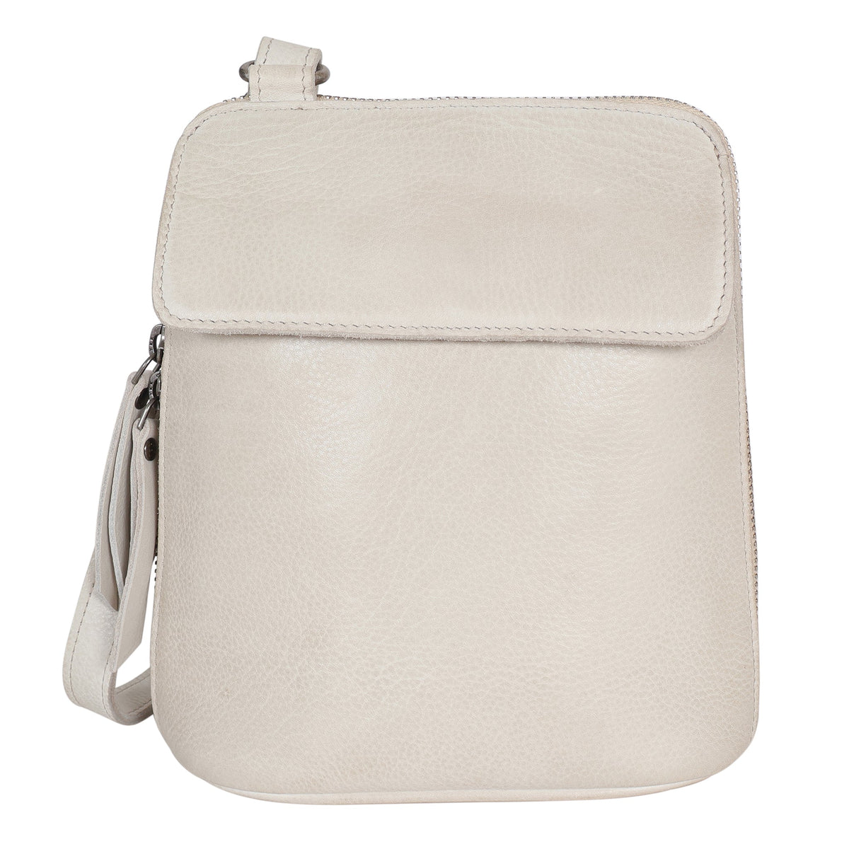 Lucy Leather Crossbody Bag - Oat