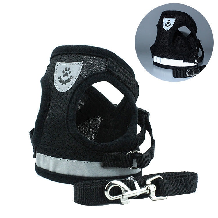 2-in-1 Pet Car Seat Belt & Leash - BlackA