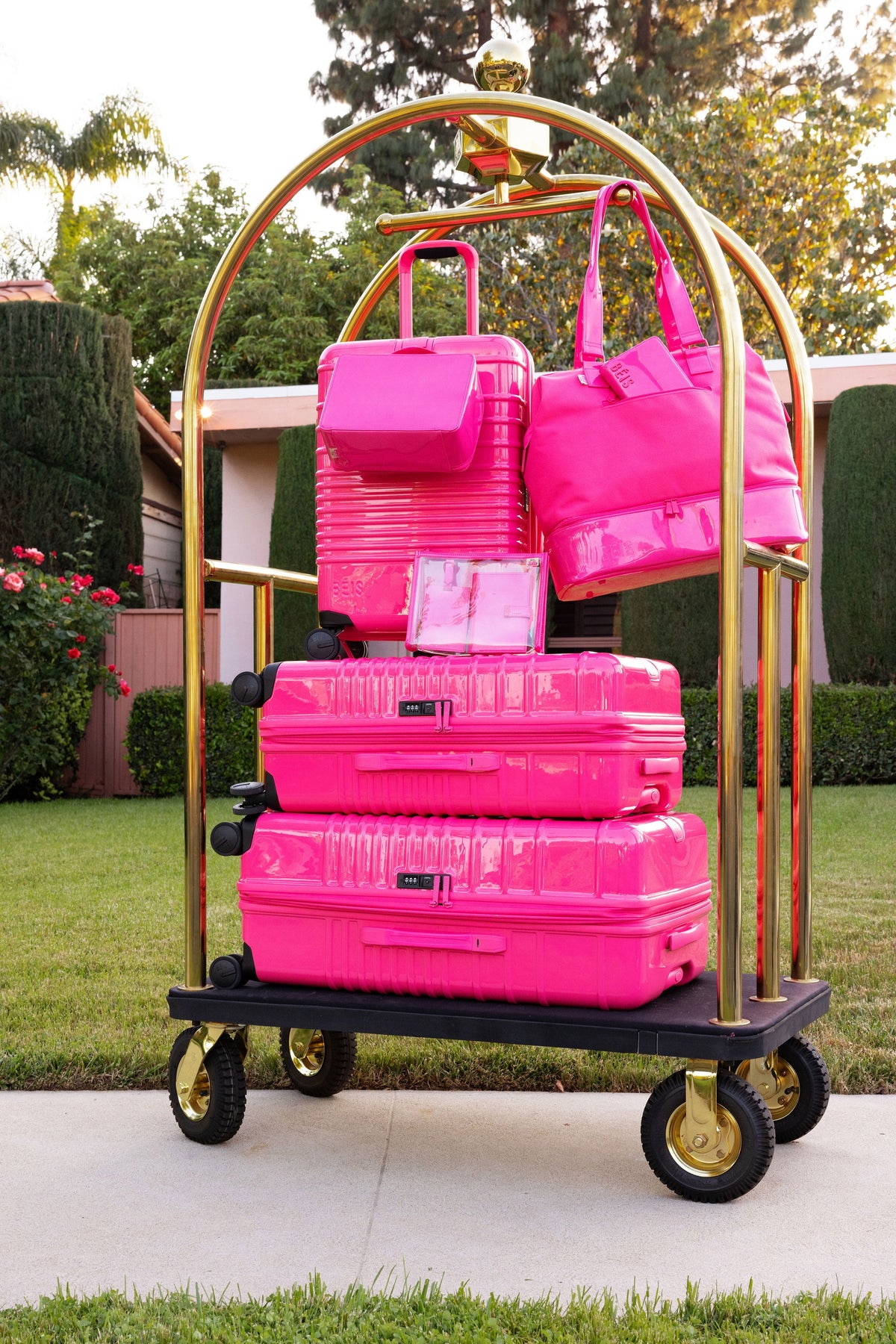 The Large Check-In Roller in Barbie™ Pink - Image 11