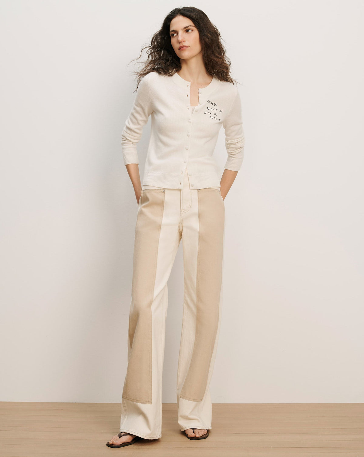 Daro Embroidered Cashmere Cardigan - Image 2