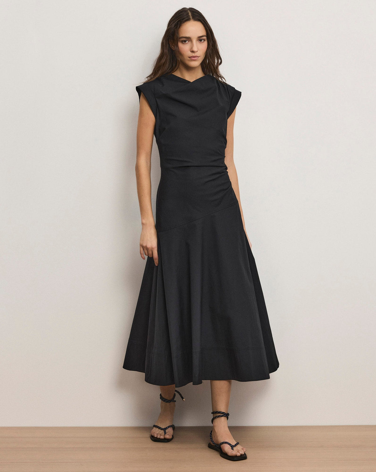 Lisette Cotton Poplin Midi Dress - Image 3