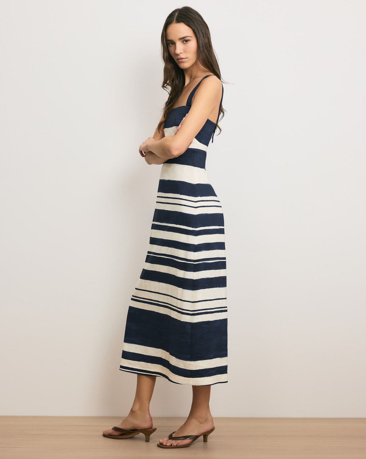 Ella Striped Midi Dress - Image 2
