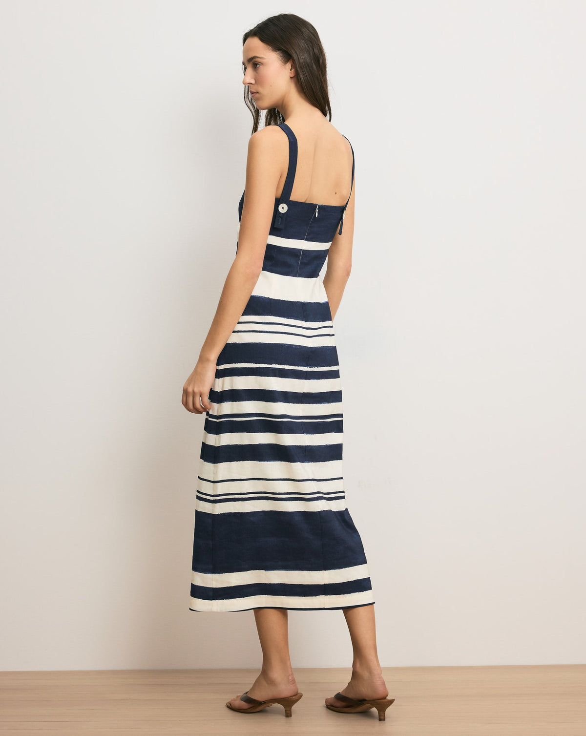 Ella Striped Midi Dress - Image 3