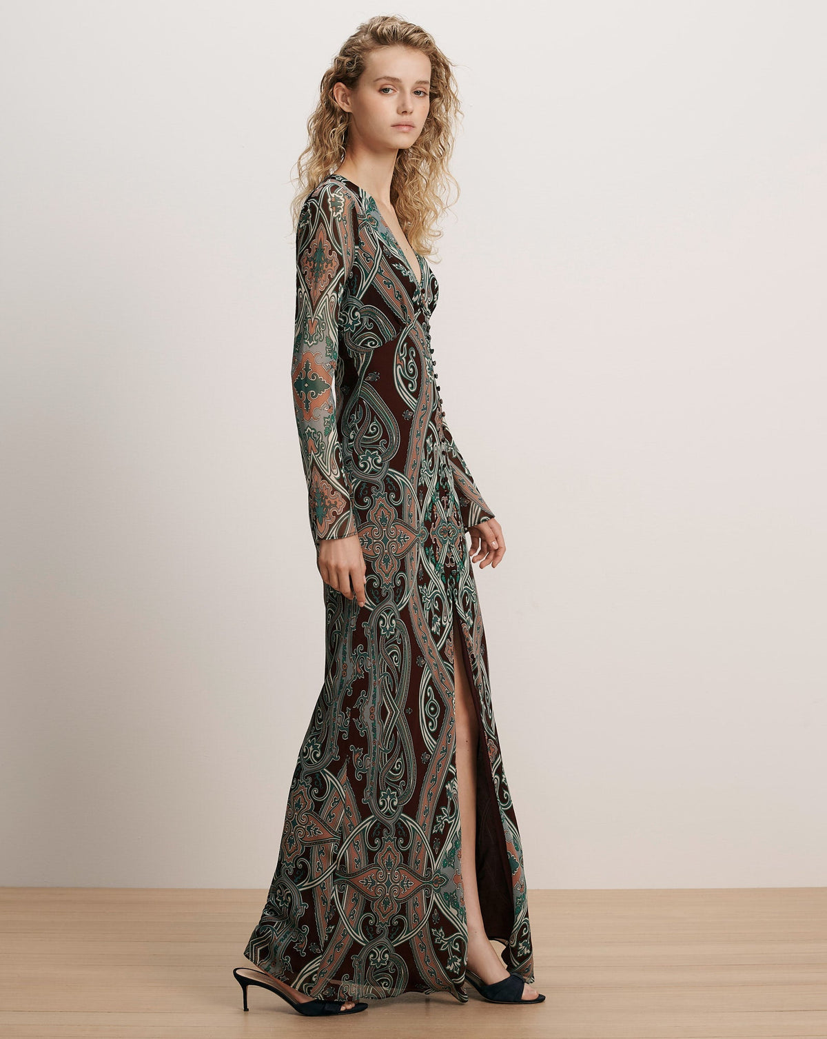 Daciana Silk Maxi Dress - Image 2