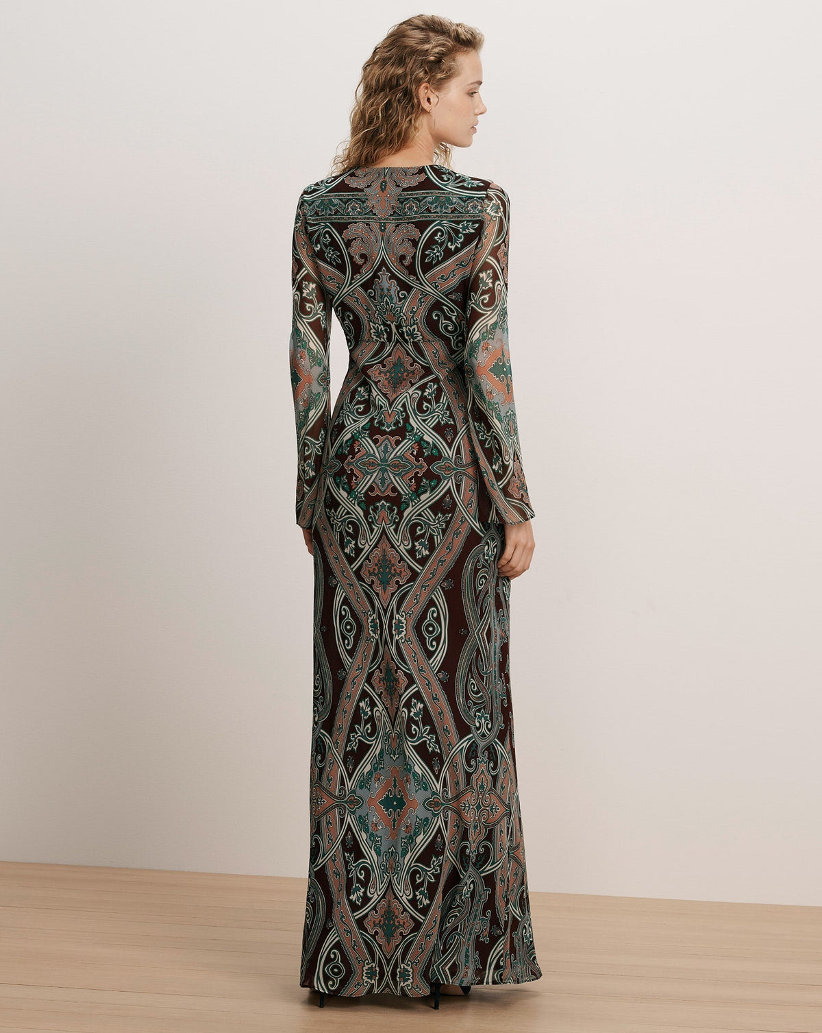 Daciana Silk Maxi Dress - Image 4