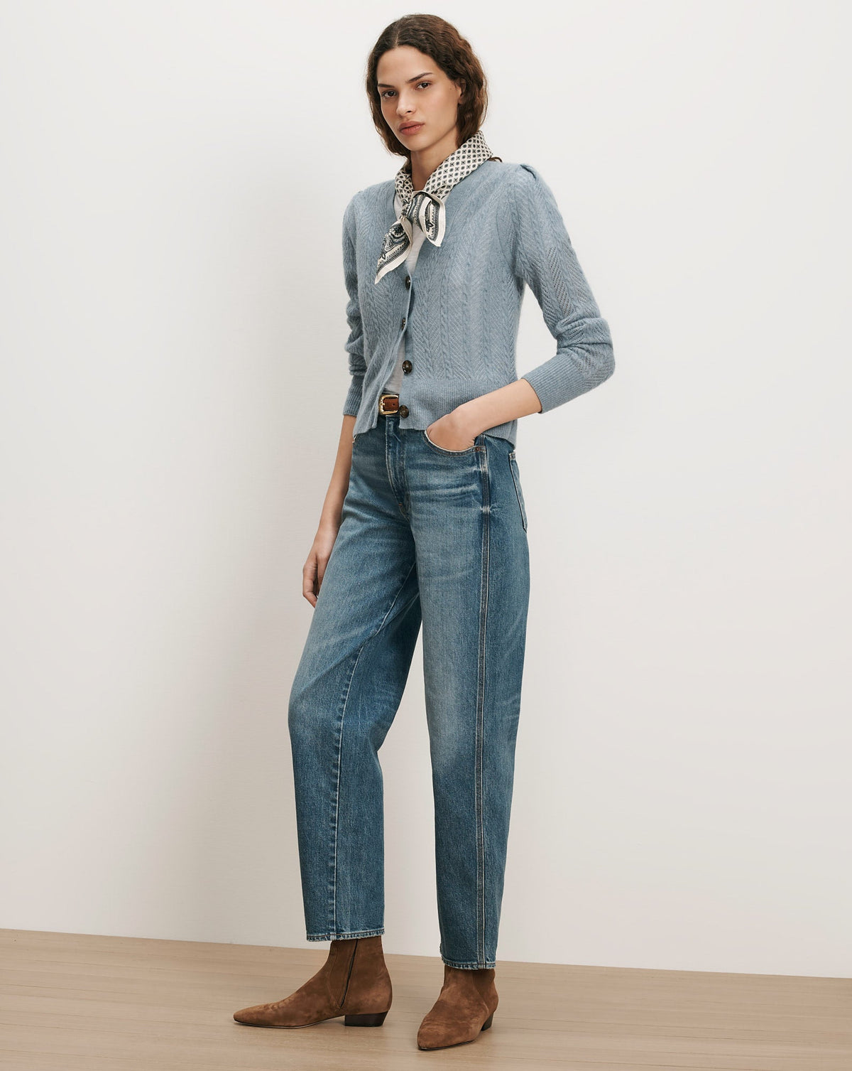 Solene Pointelle Cardigan - Image 2