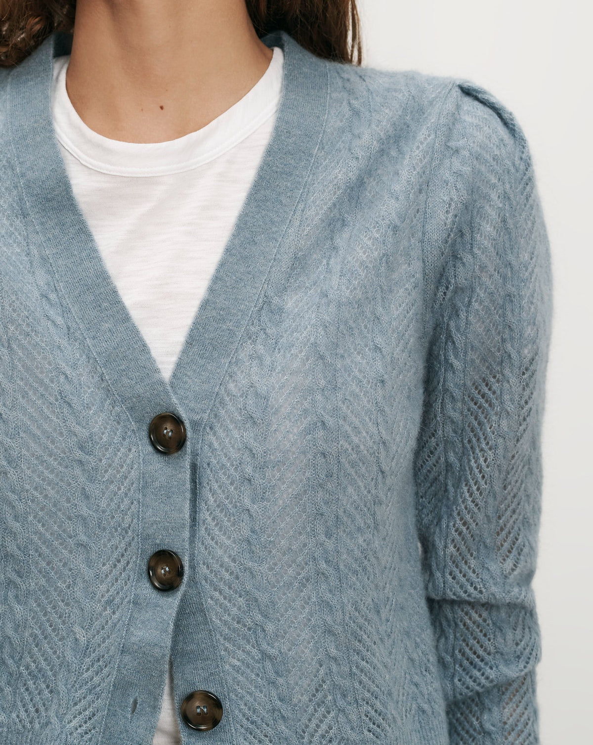 Solene Pointelle Cardigan - Image 5