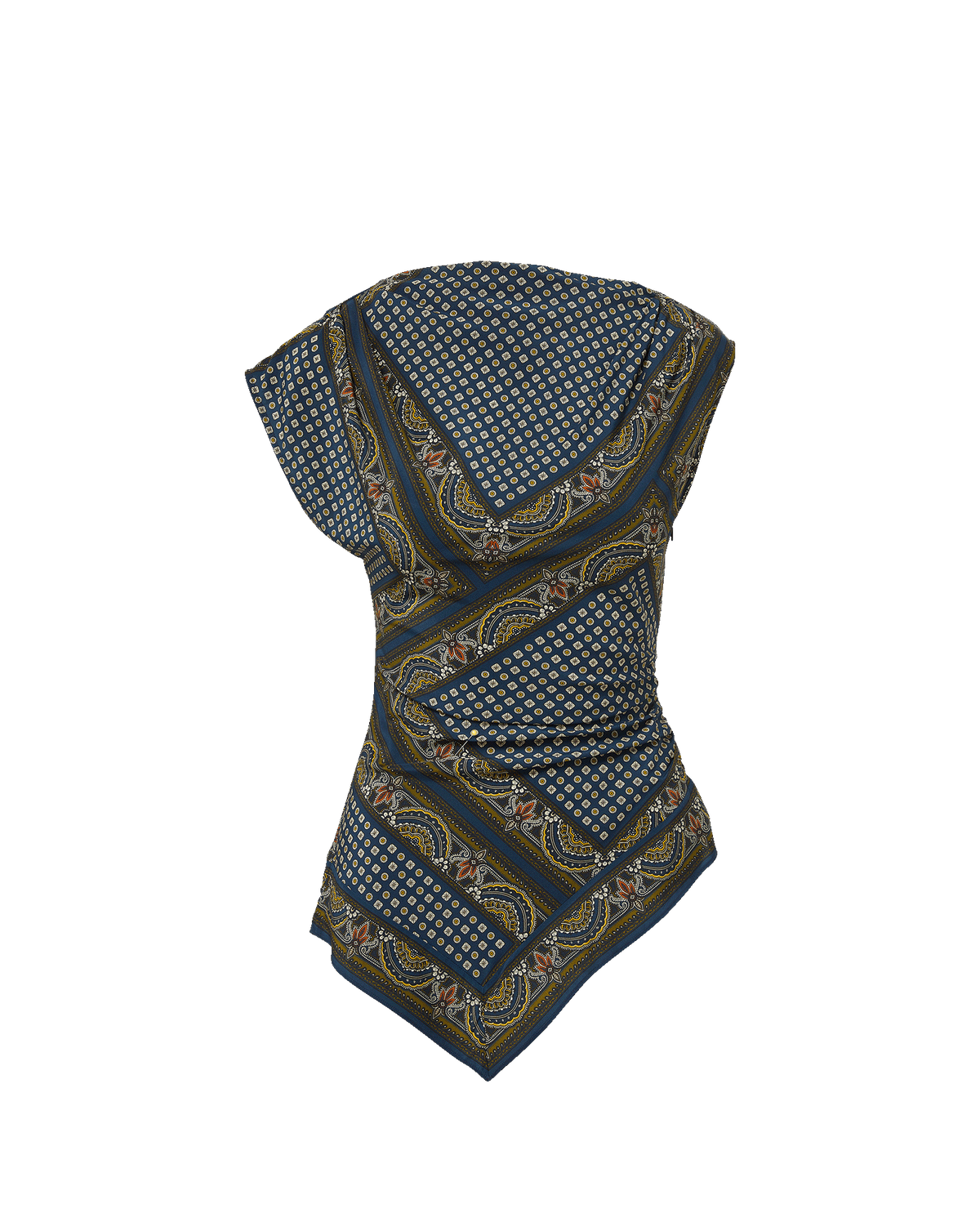 Yvonne Asymmetric Scarf Top - Image 6