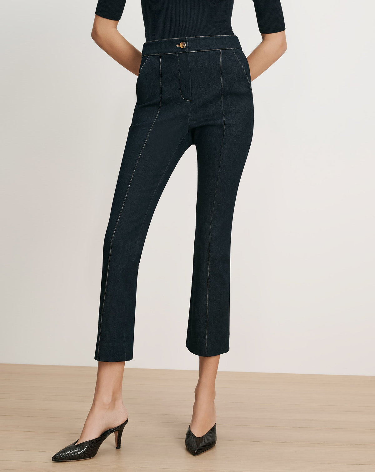 Kimra Denim Kick-Flare Pant - Image 3