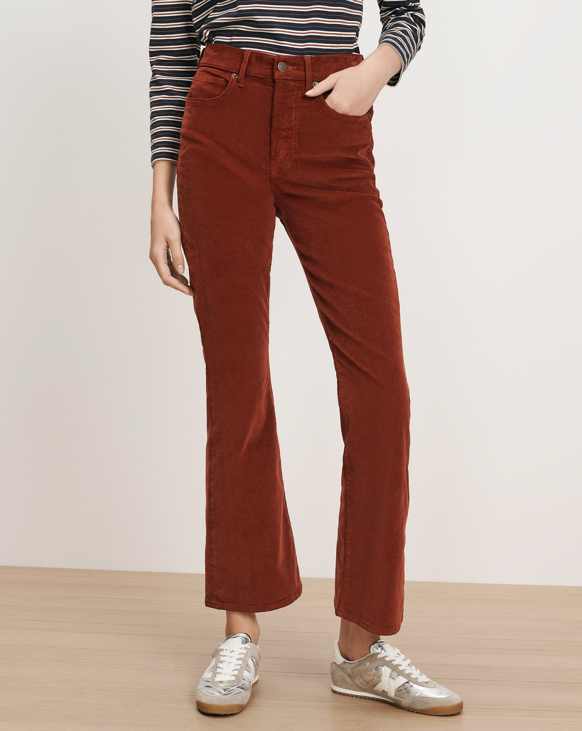 Carson Corduroy Kick-Flare Pant - Image 2