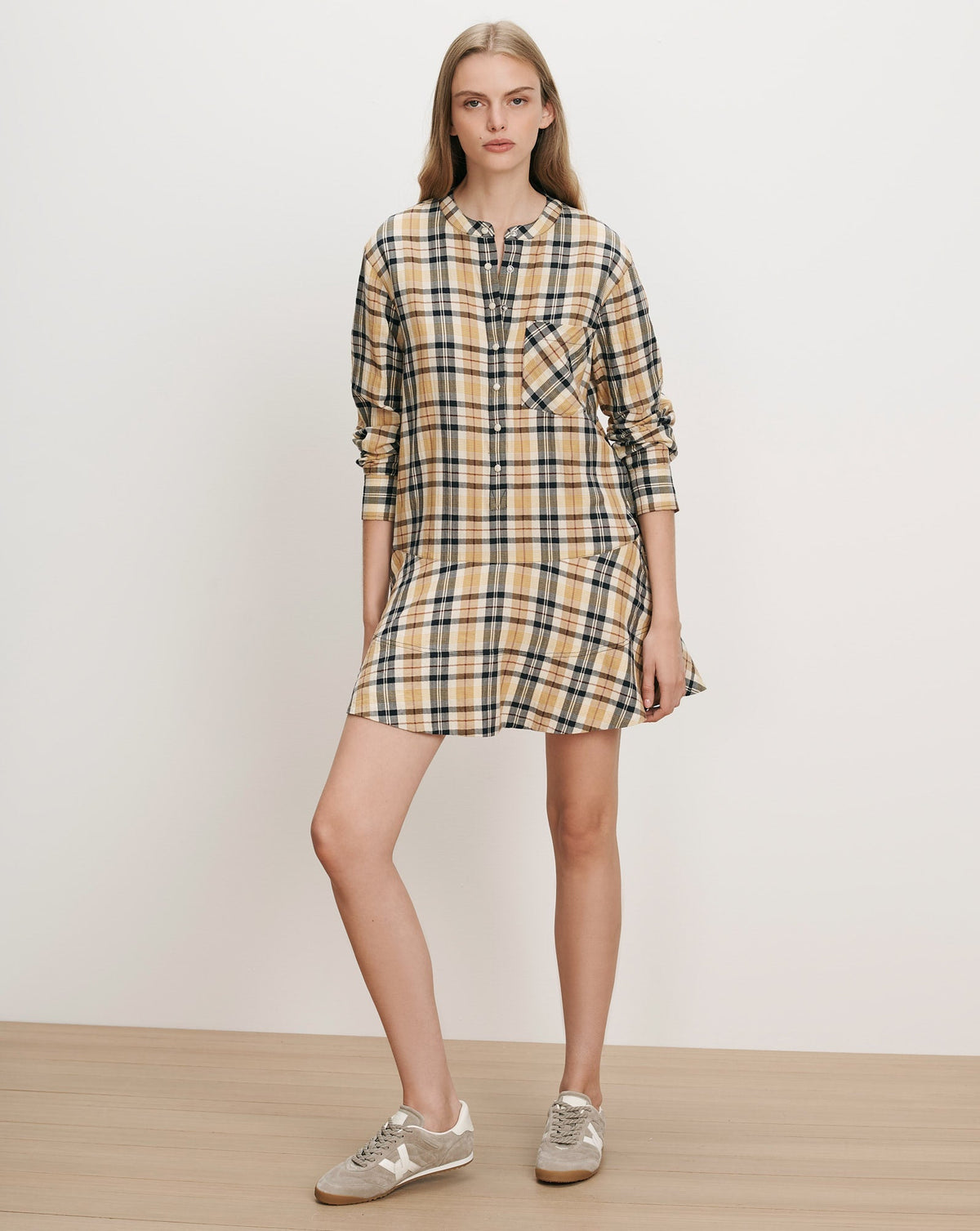 Corin Plaid Mini Dress - Image 2
