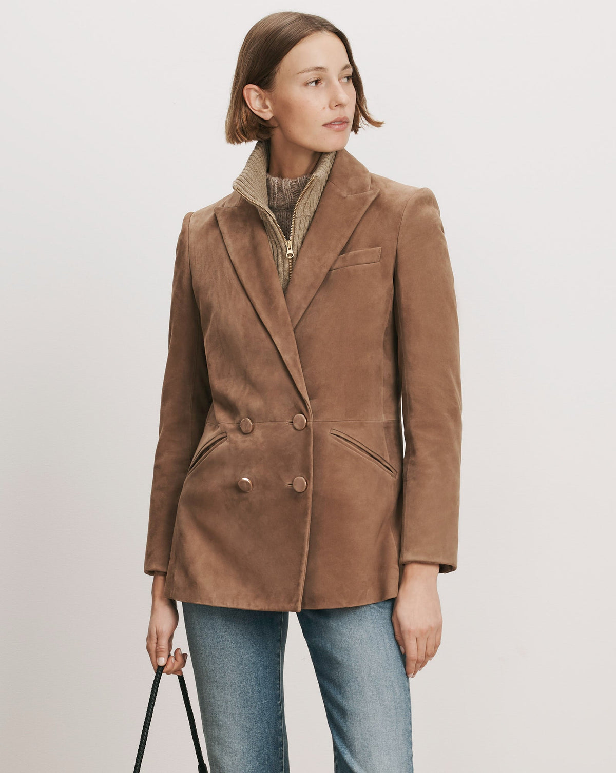 Oria Suede Dickey Jacket - Image 4