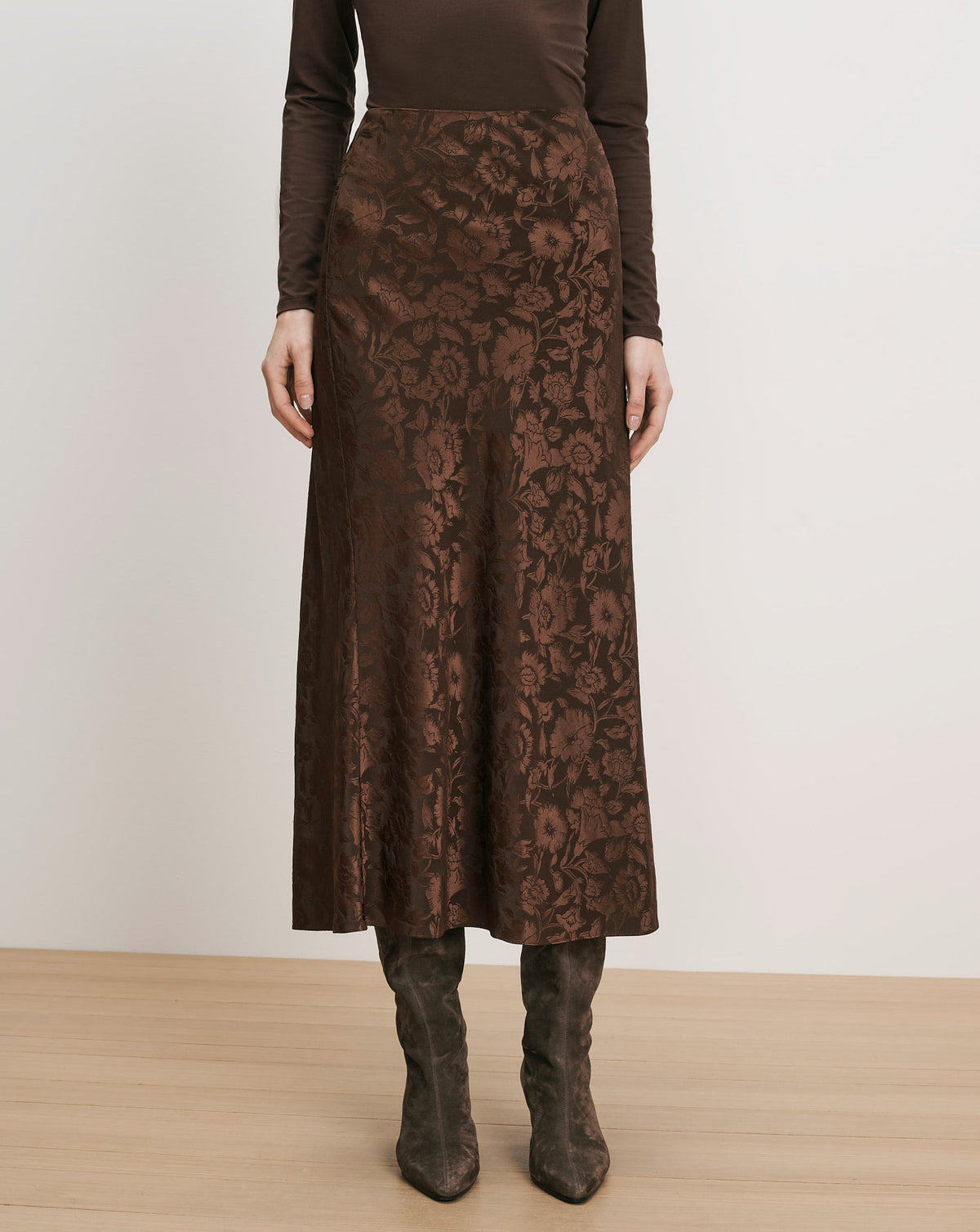 Clover Floral Midi Skirt - Image 3