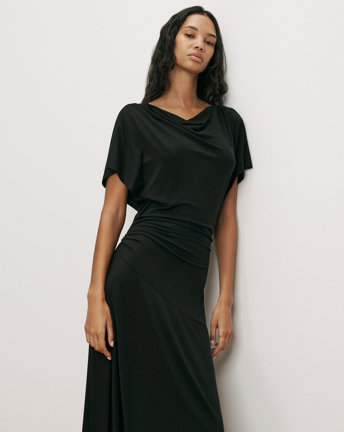 Lila Ruched Midi Dress - Image 2