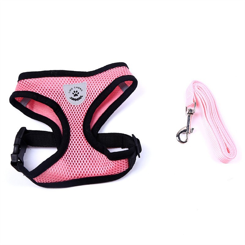 2-in-1 Pet Car Seat Belt & Leash - Pink