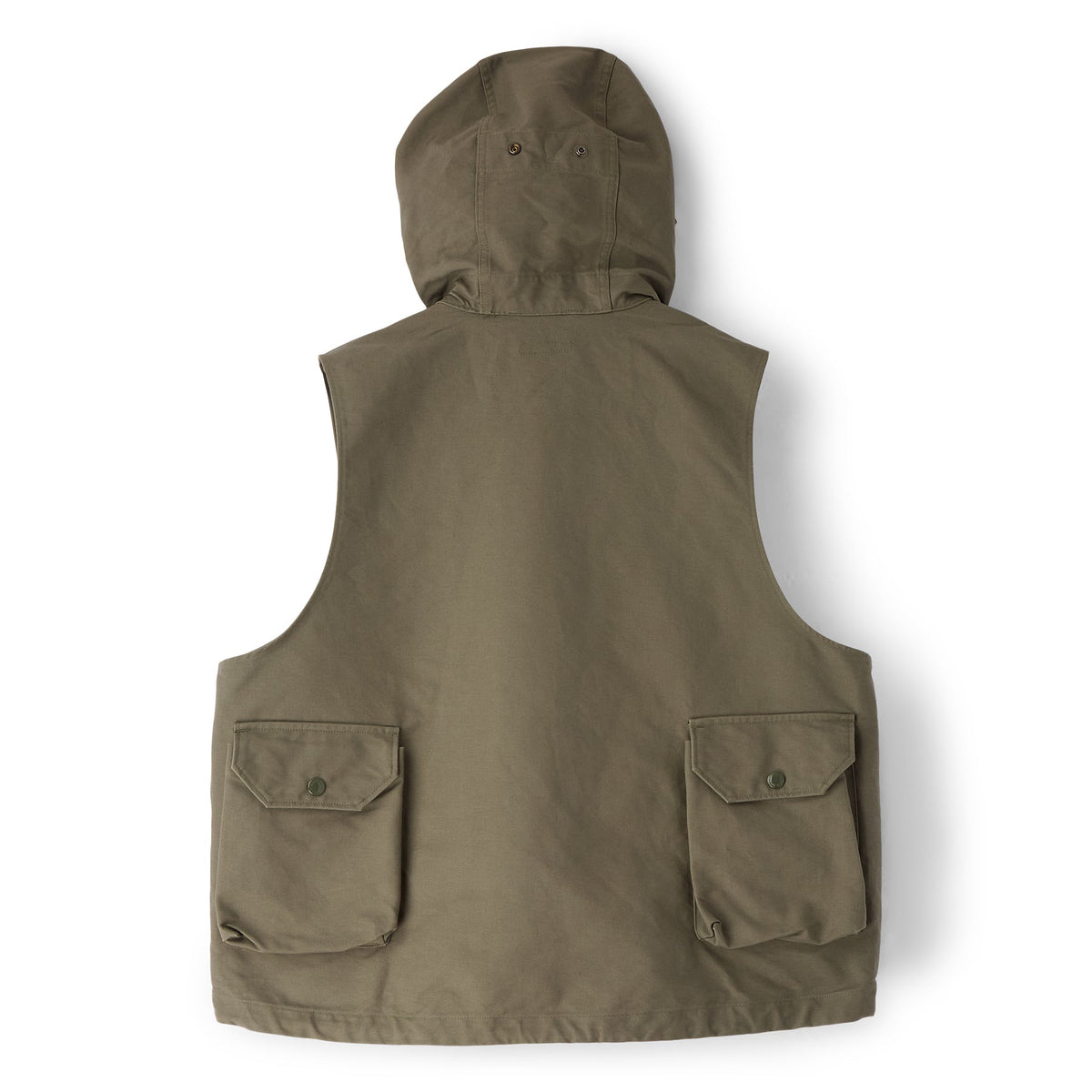 Engineered Garments Field Vest (C - Olive Cotton Double Cloth) - Image 2