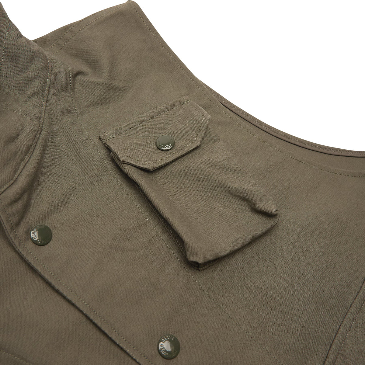 Engineered Garments Field Vest (C - Olive Cotton Double Cloth) - Image 4