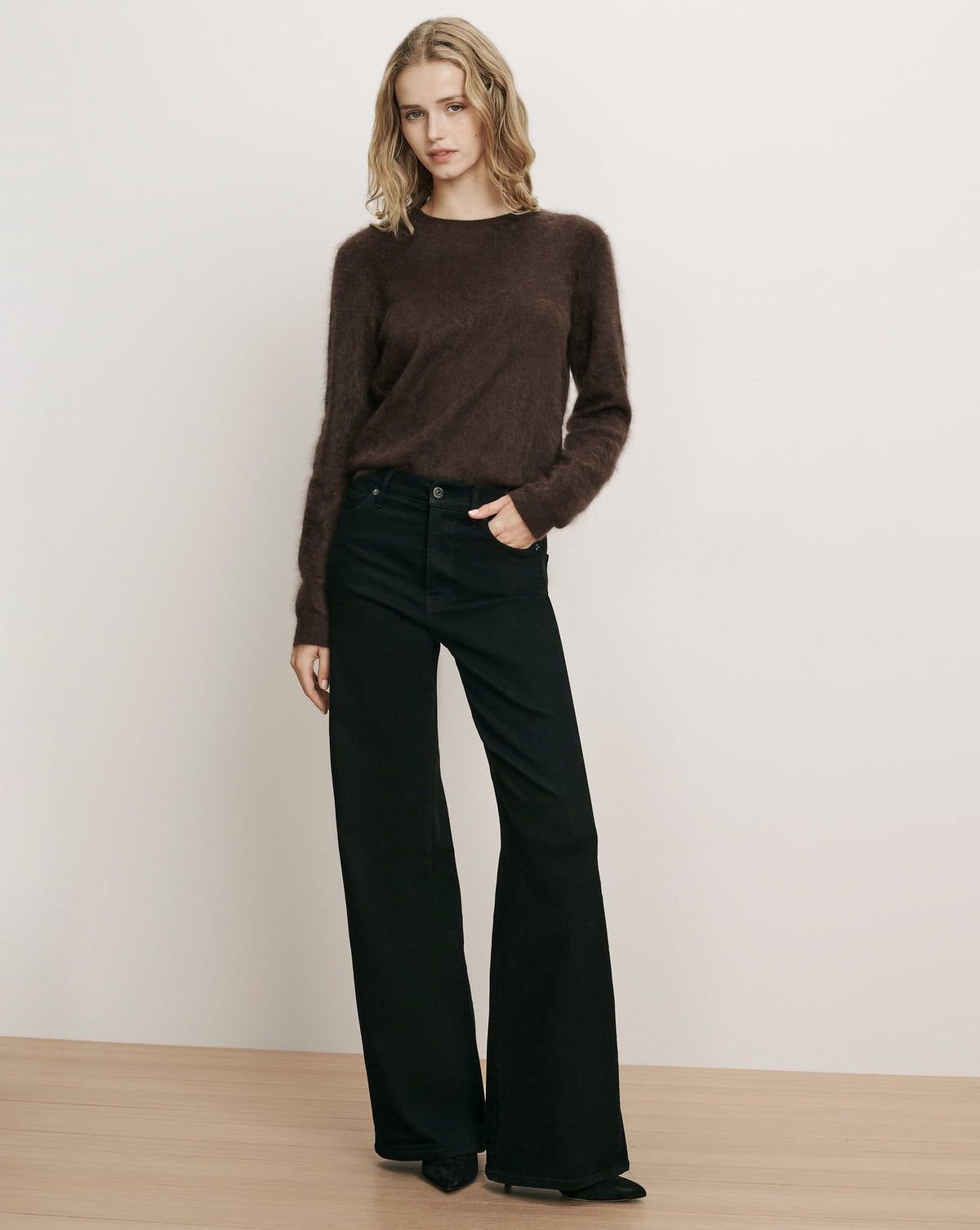Frankie Brushed Cashmere Pullover - Image 2