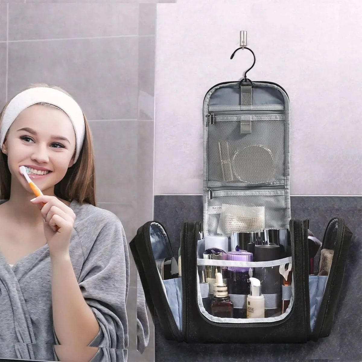 Atlas Travel Hanging Toiletry Bag - Image 18