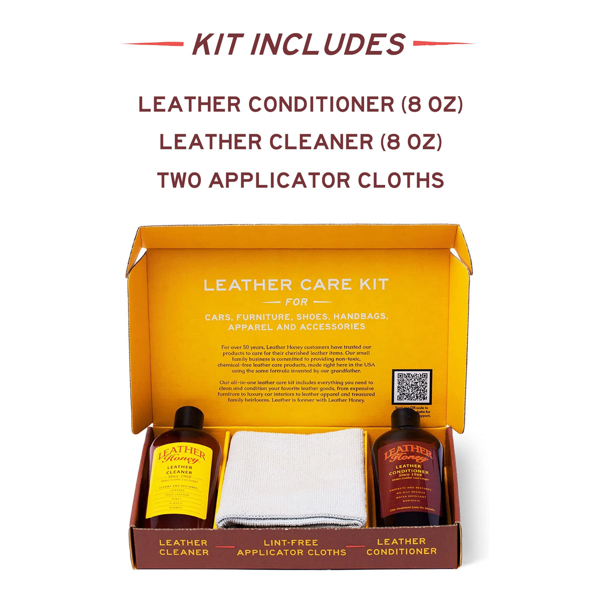 3 Pcs Leather Care Kit