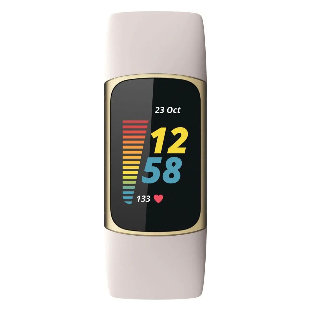 Fitbit Charge 5 – Advanced Fitness & Health Tracker – Soft Gold / White Band – FB421GLWT - Image 2