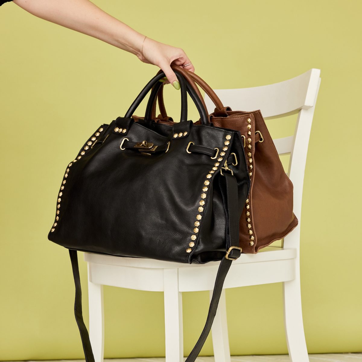 Mare Milled Leather Crossbody Bag - Image 23