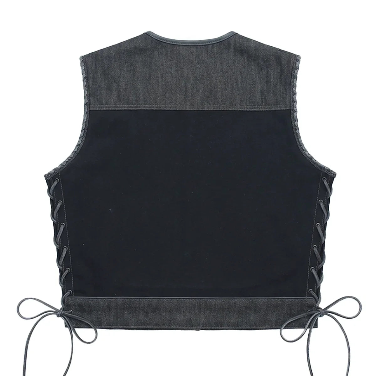 Driftline - Men’s Raw Denim/Canvas Motorcycle Vest