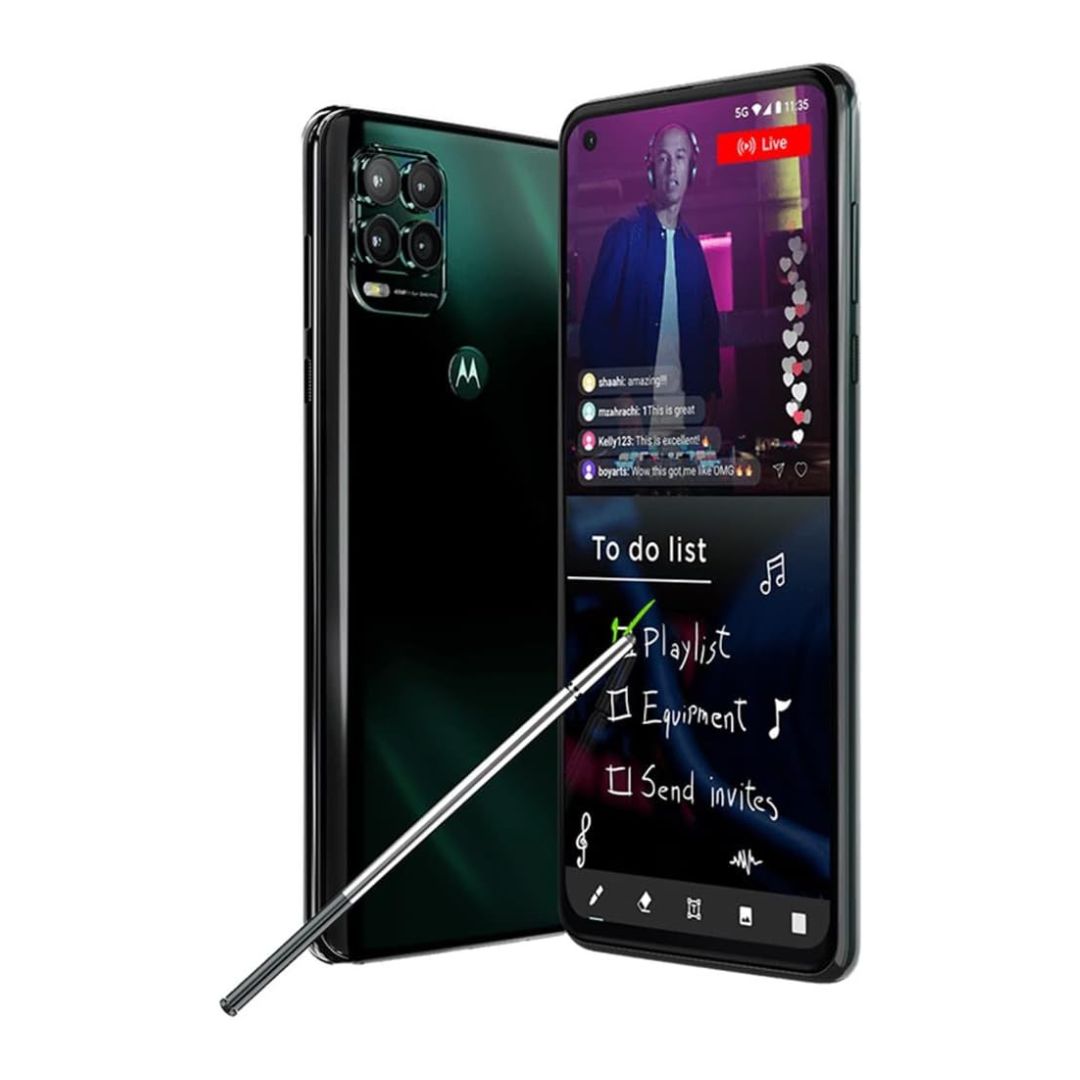 Cricket Motorola Moto G Stylus - 128GB - Cosmic Emerald - XT2131-4 - Image 2