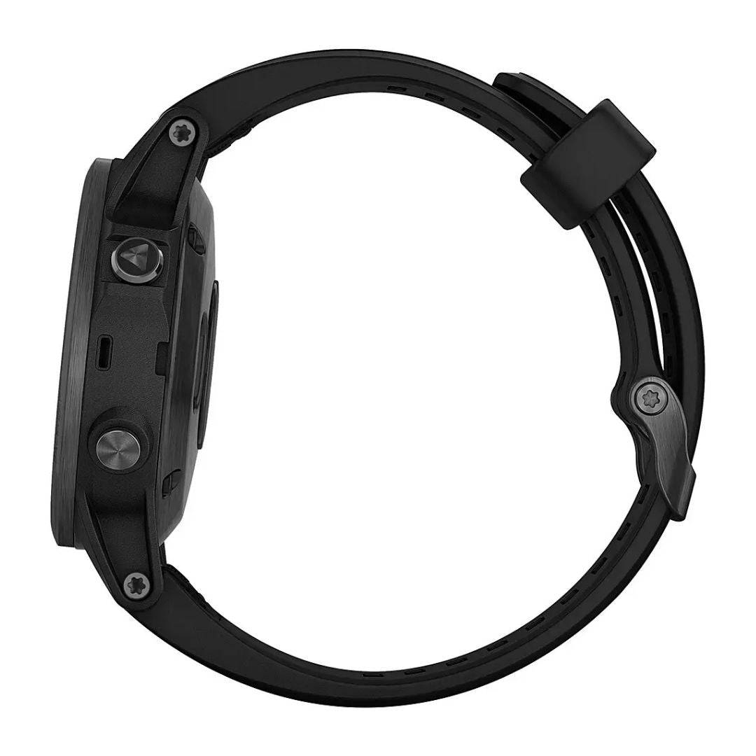 Garmin Fenix 5S Plus 42mm Sapphire Stainless w/ Black Case and Black Band - 010-01987-02 - Image 2