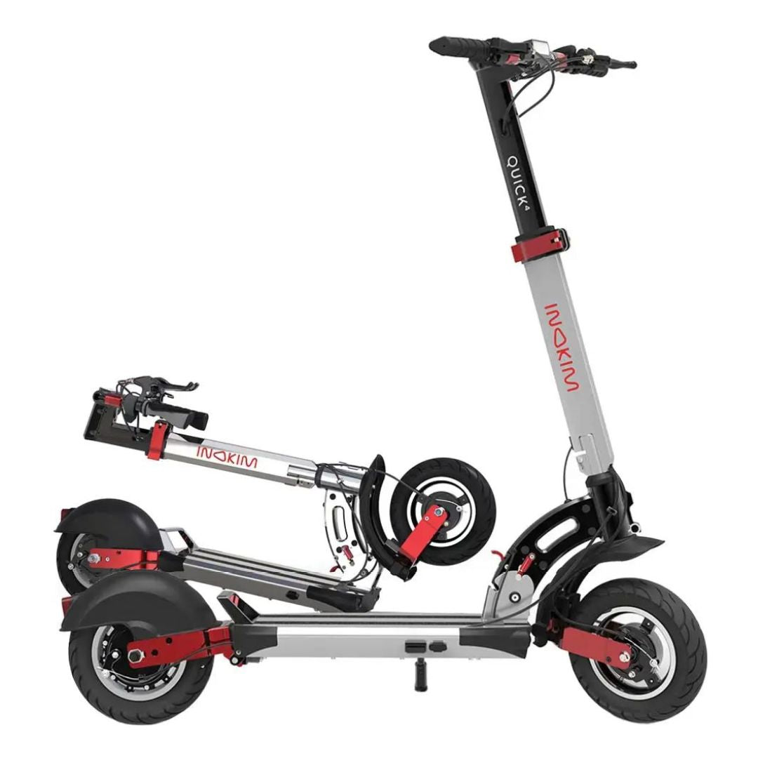 INOKIM - Quick4 Super Scooter w/44 miles Max Operating Range & 25 mph Max Speed - Silver - Excellent Condition - Image 2