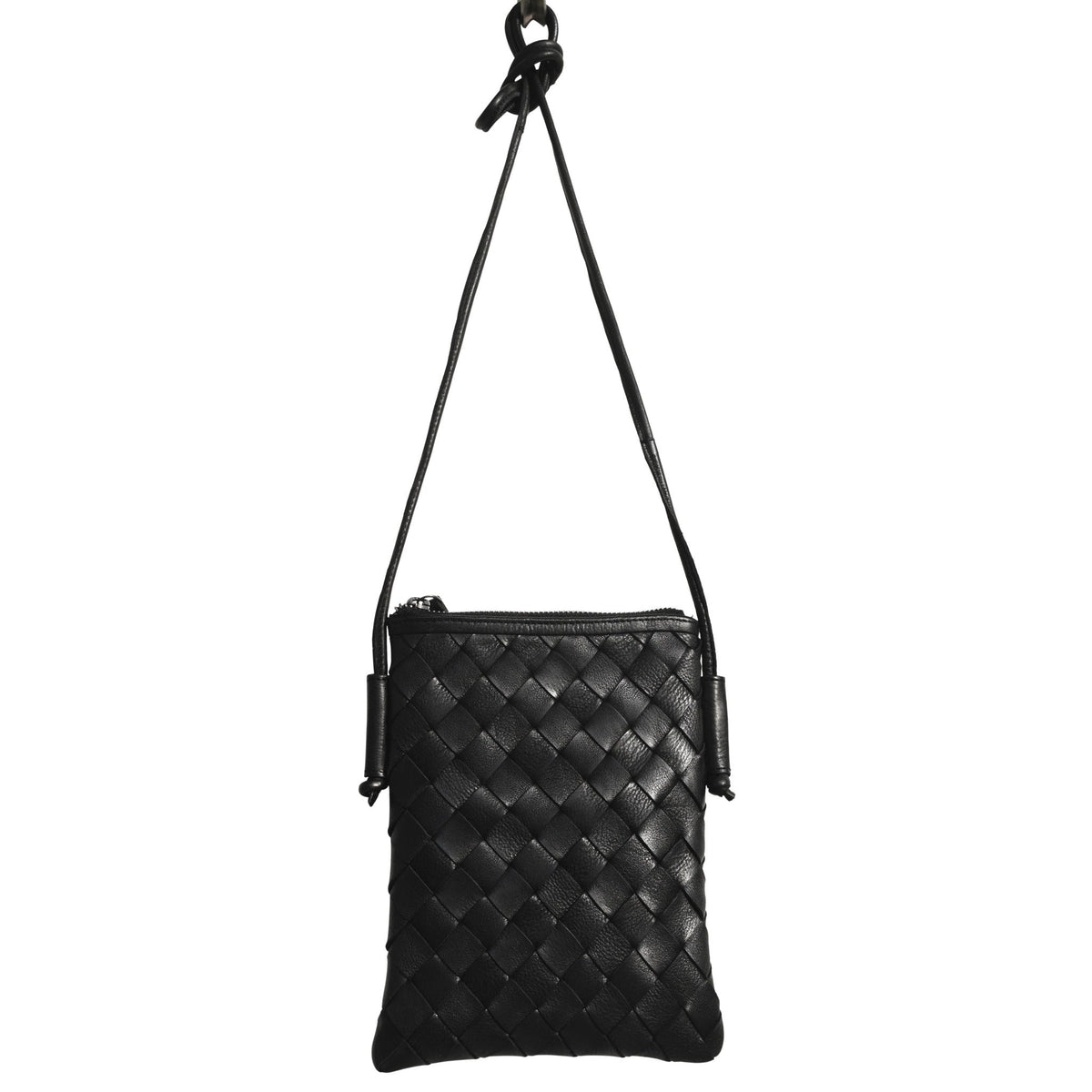 Milly Leather Crossbody Bag - Black