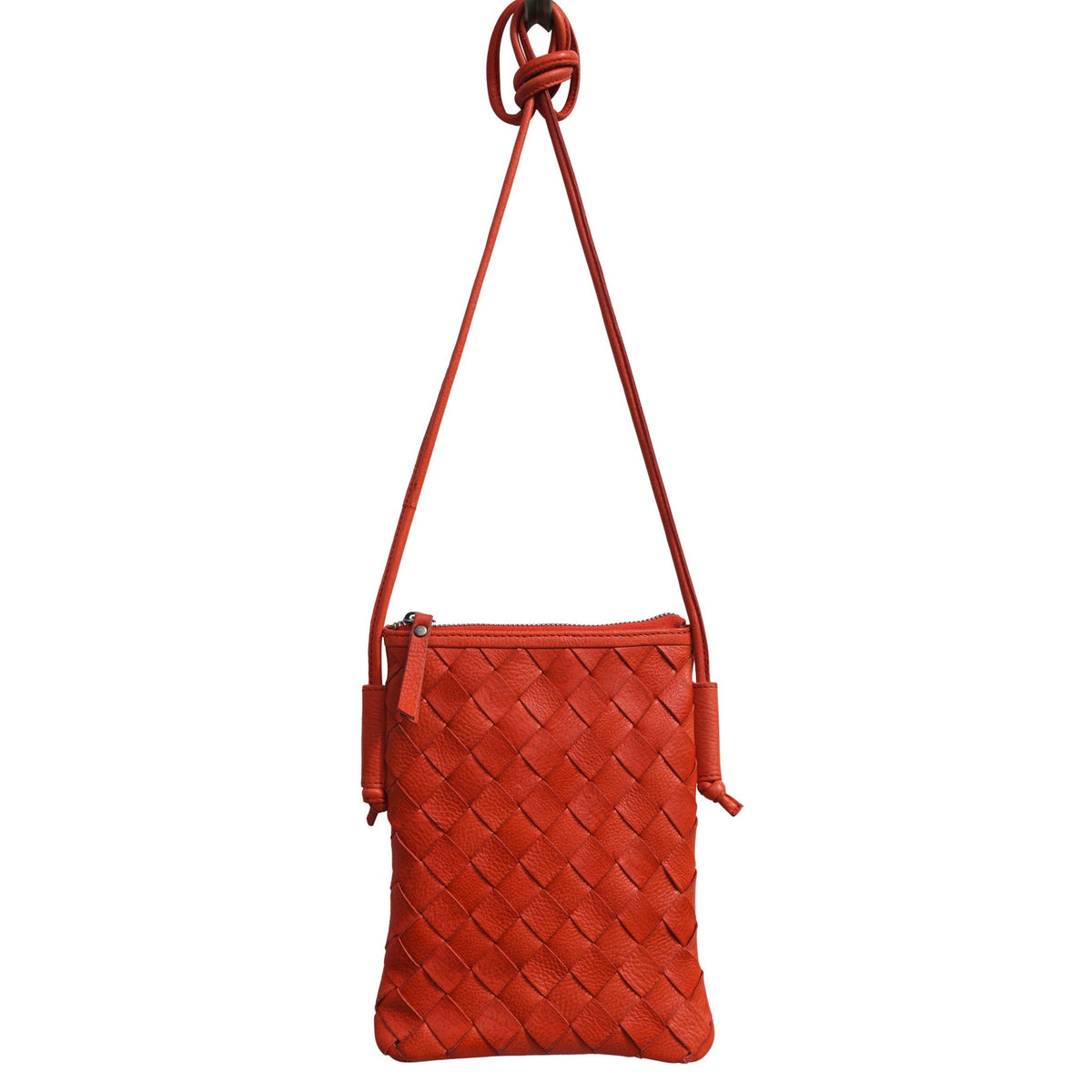 Milly Leather Crossbody Bag - Poppy