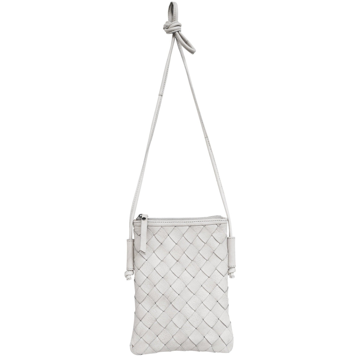 Milly Leather Crossbody Bag - White