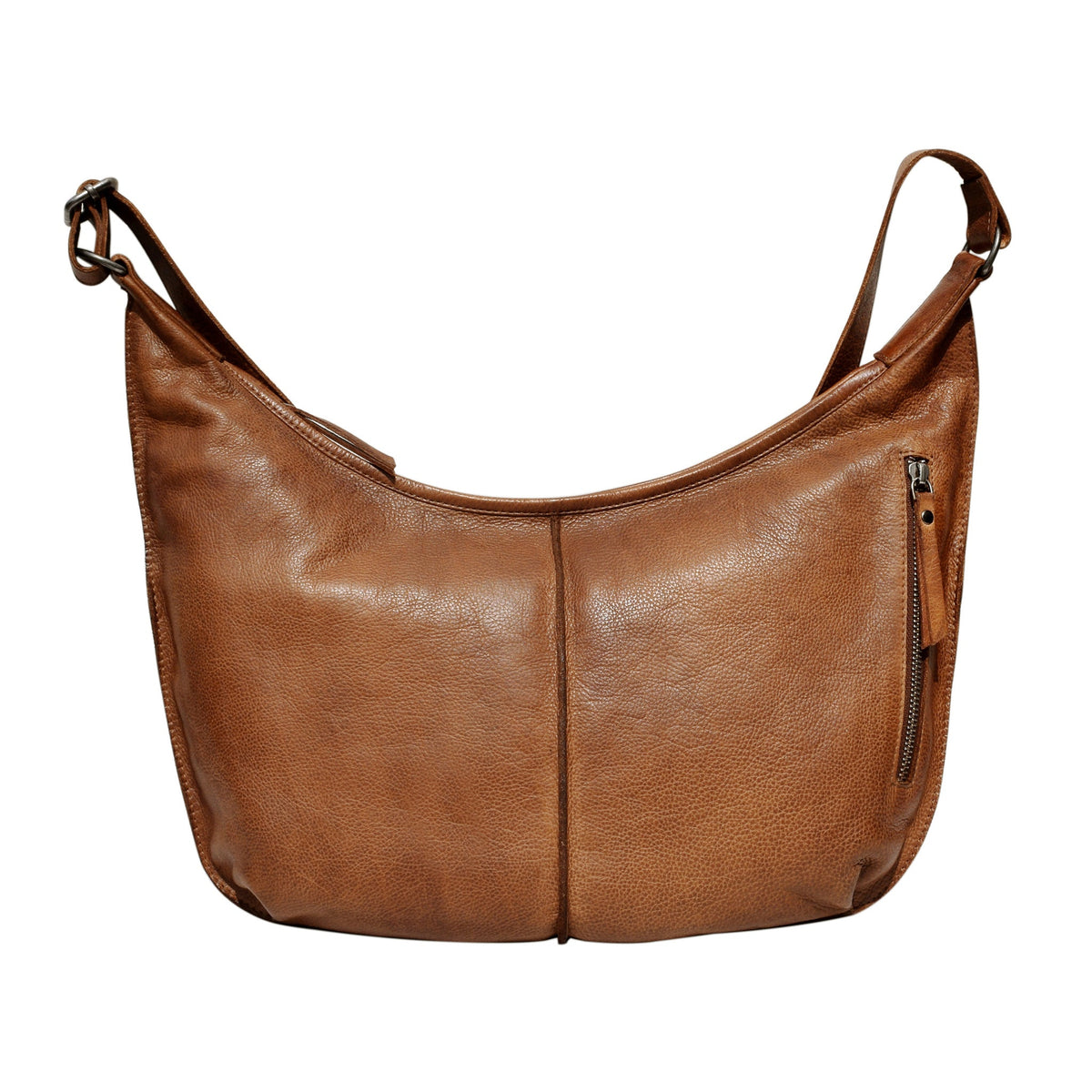 Jackson Leather Crossbody Bag - Cognac