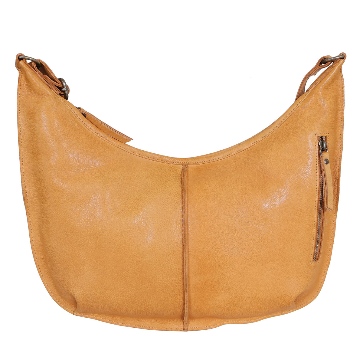 Jackson Leather Crossbody Bag - Camel