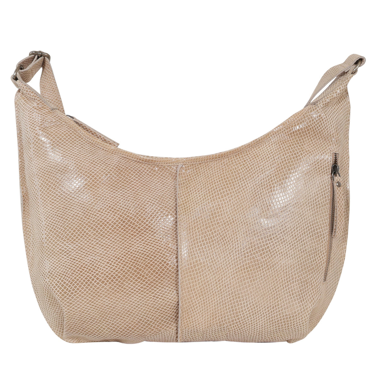 Jackson Leather Crossbody Bag - Cream