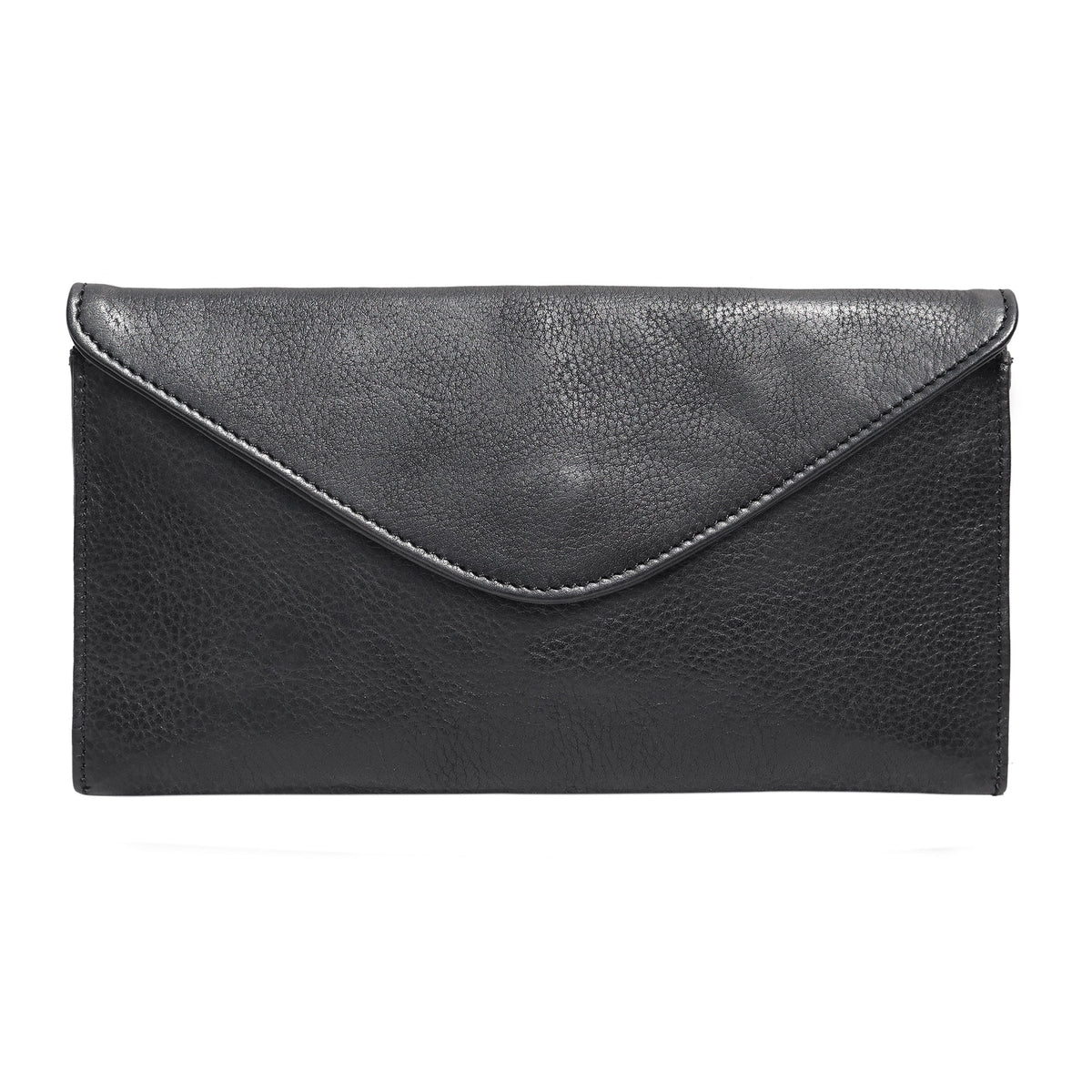 Uno Leather Wallet - Black