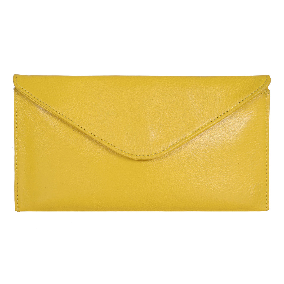 Uno Leather Wallet - Lemon