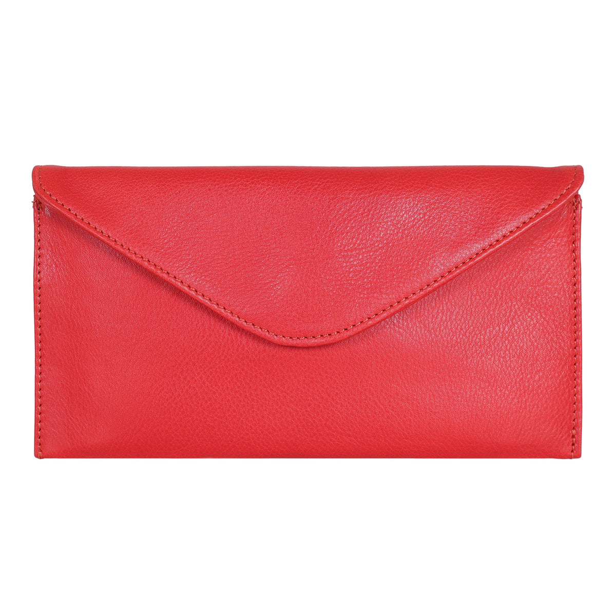 Uno Leather Wallet - Red