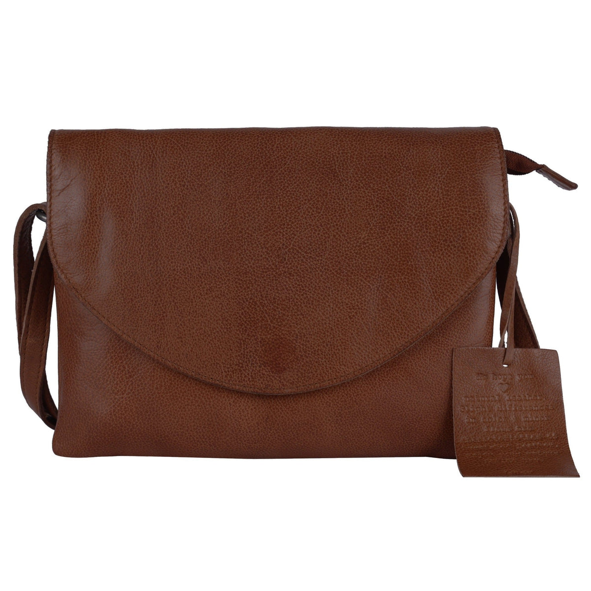 Marcus Leather Crossbody Bag - Brown