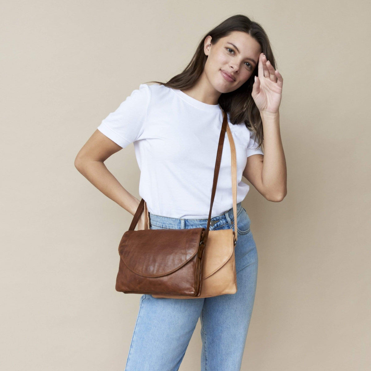 Marcus Leather Crossbody Bag - Image 14