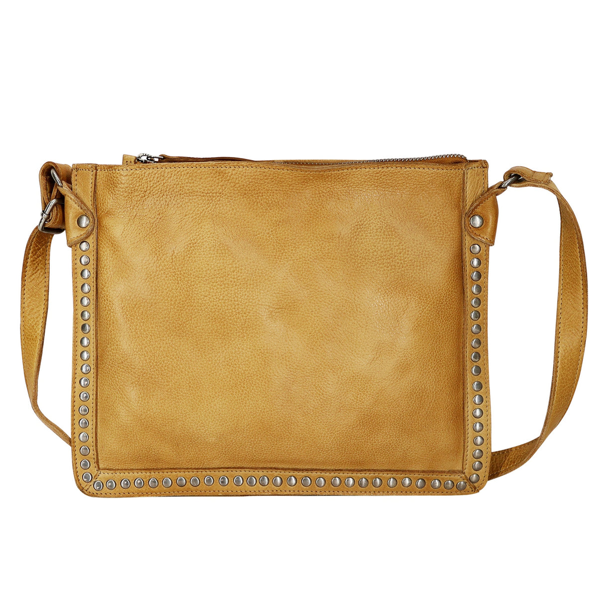 Gabriel Leather Crossbody Bag - Camel