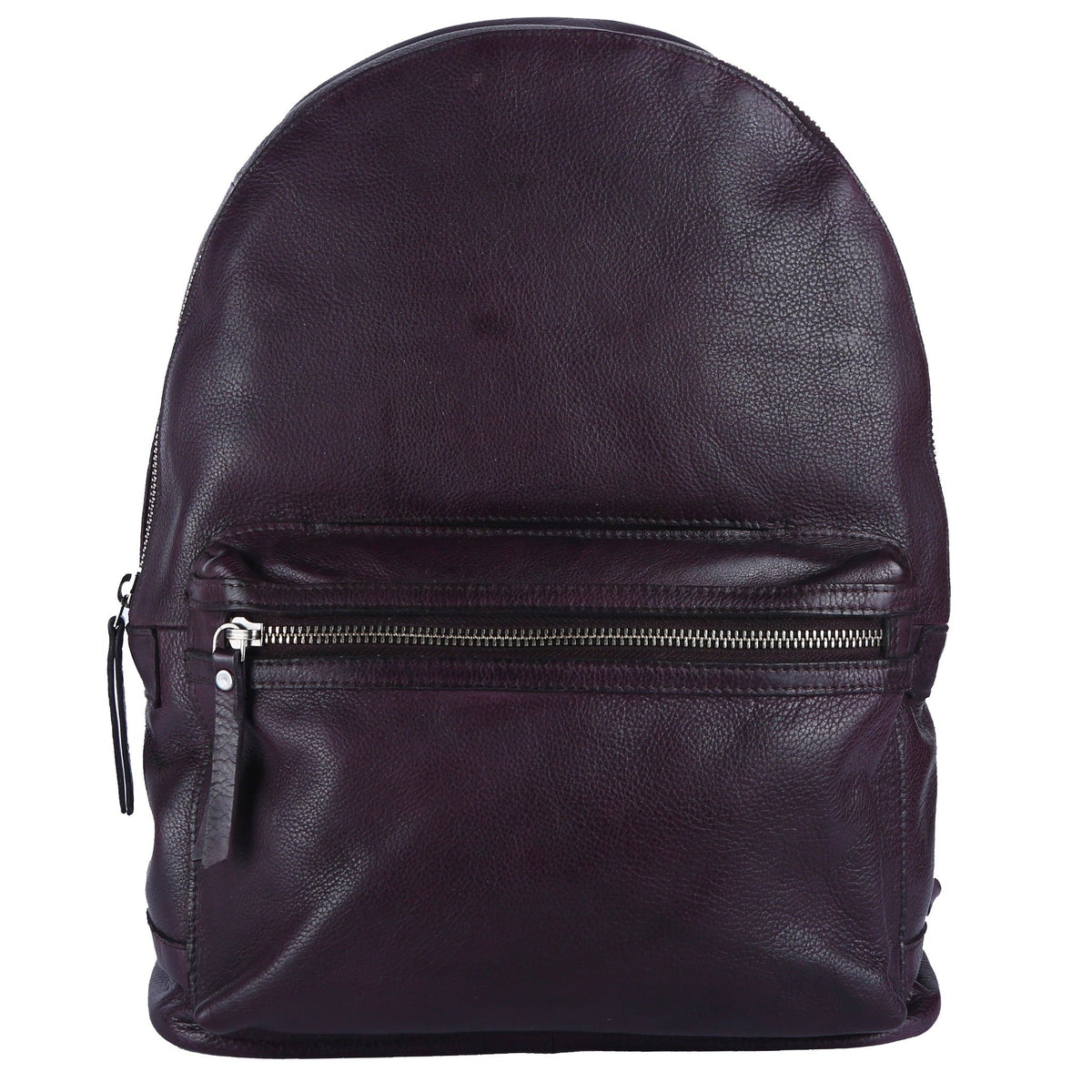 Baxter Leather Backpack - Eggplant