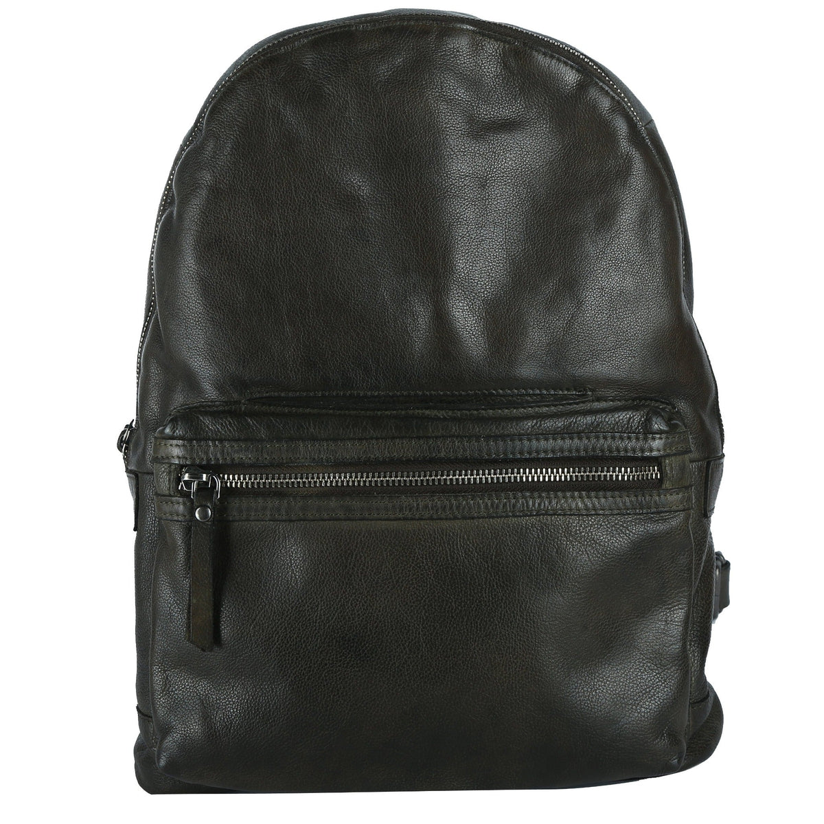 Baxter Leather Backpack - Olive