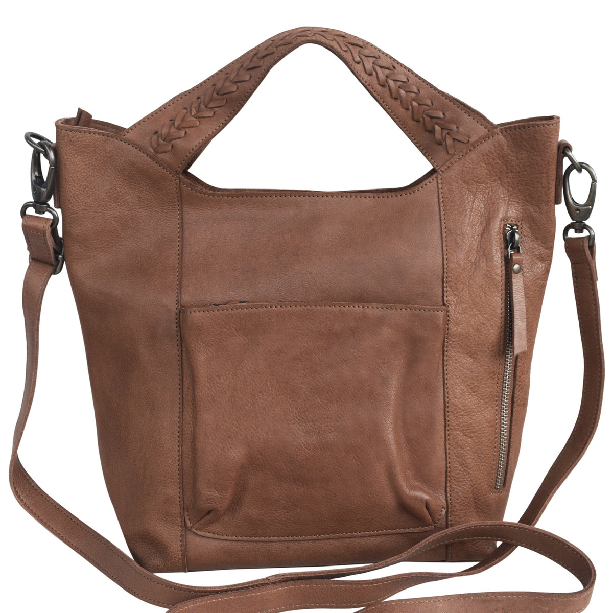 Mason Leather Crossbody Bag - Hazel