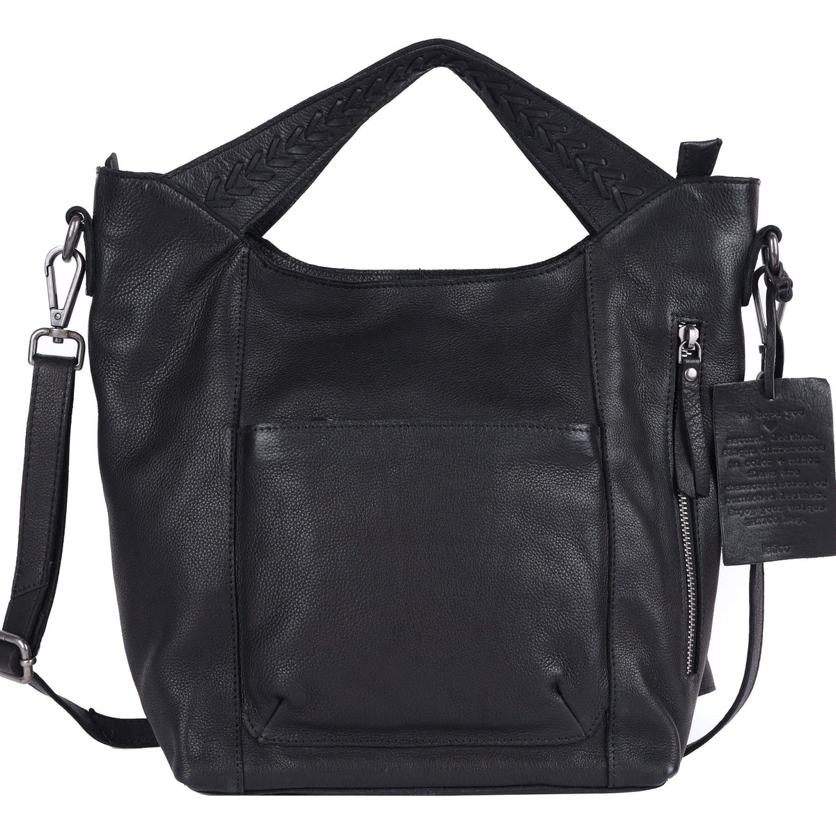 Mason Leather Crossbody Bag - Black