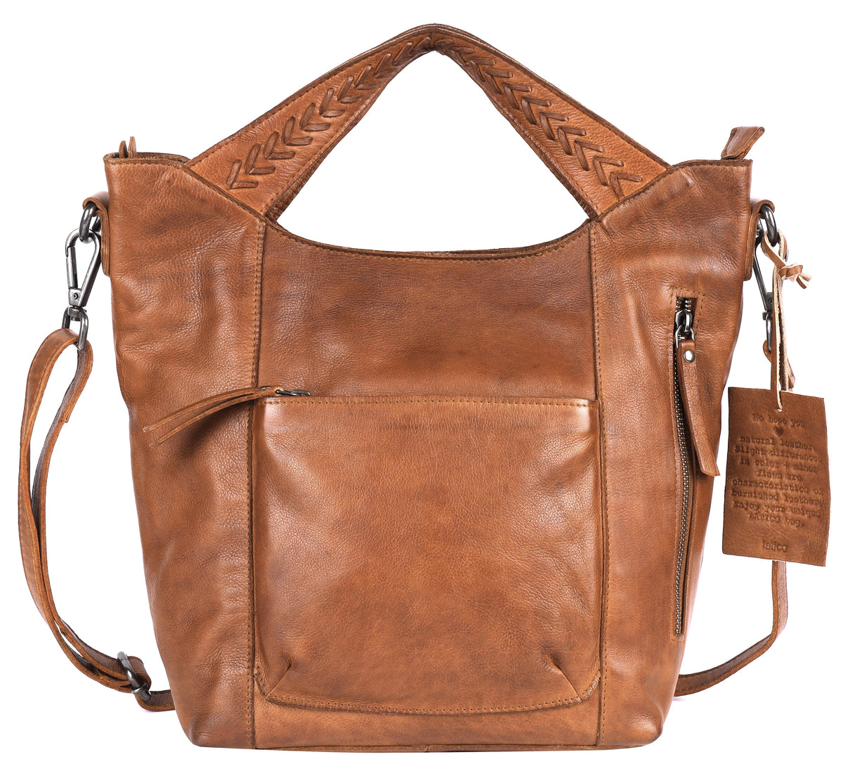 Mason Leather Crossbody Bag - Cognac