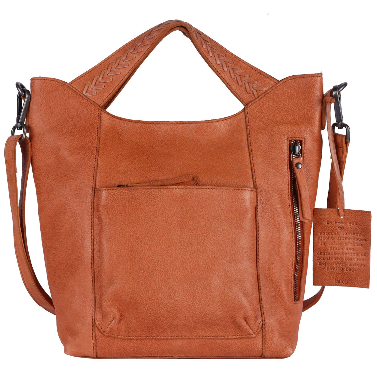 Mason Leather Crossbody Bag - Burnt Orange