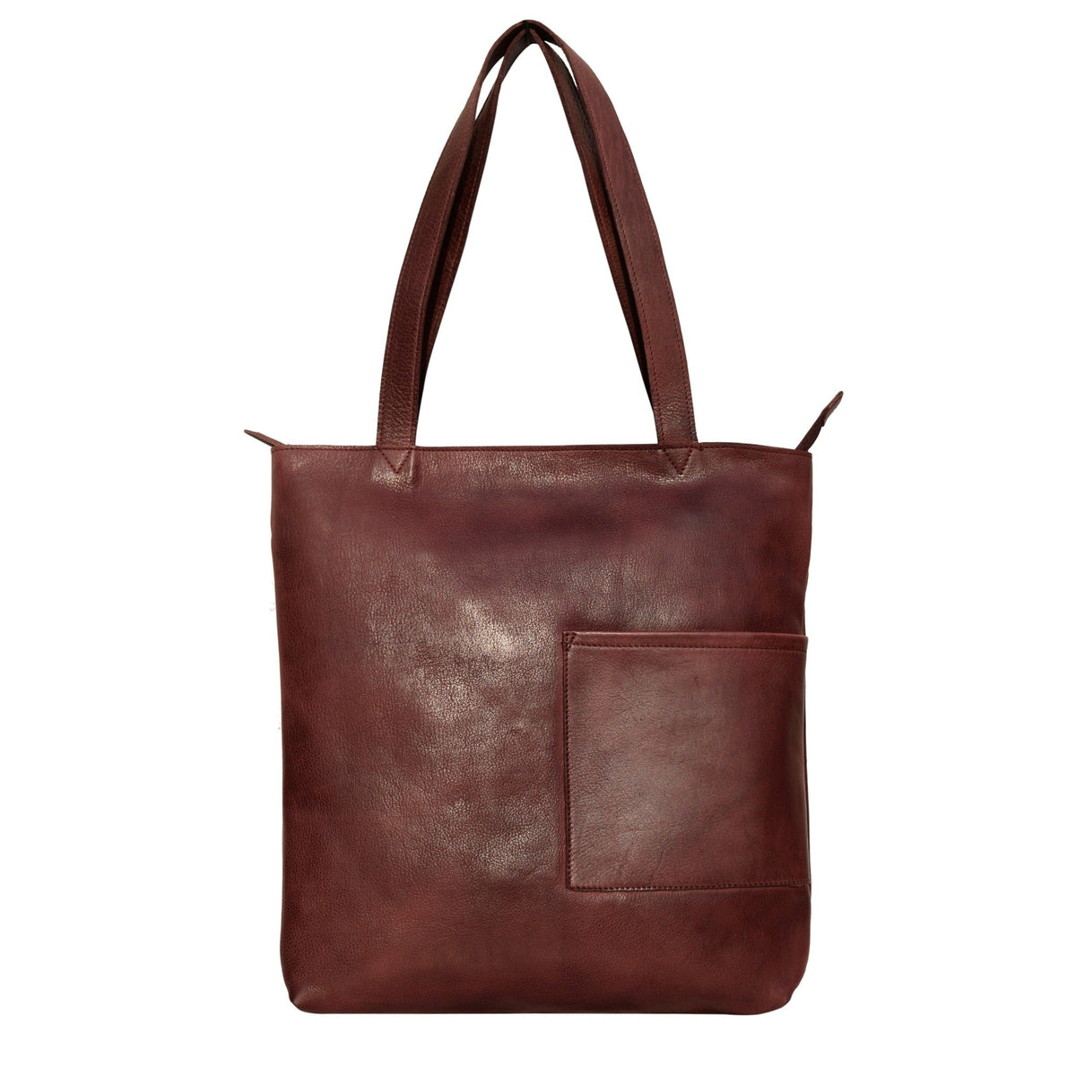 Leon Leather Tote Bag - Oxblood