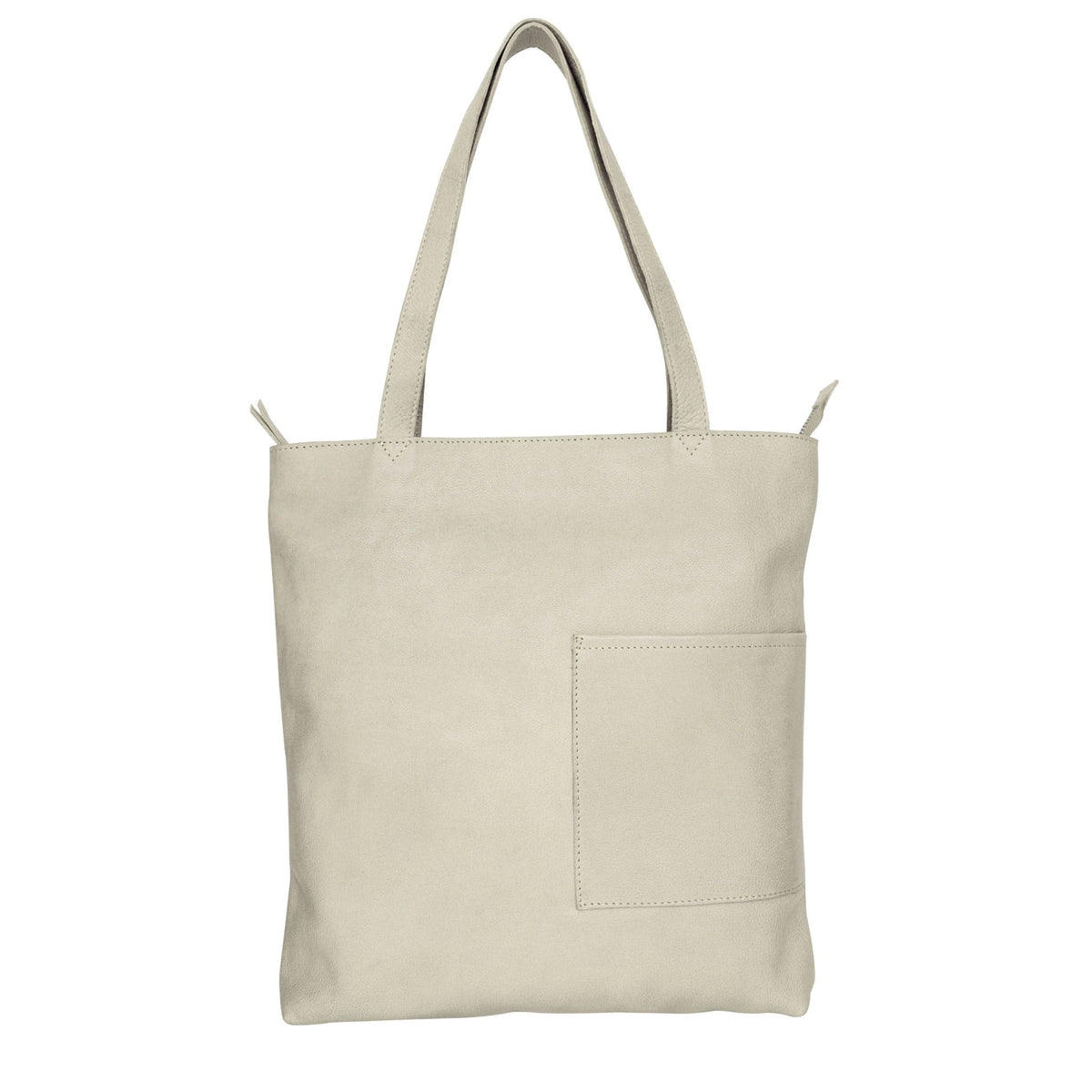 Leon Leather Tote Bag - Oat